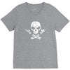 rock skull V-Neck Tee
