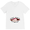 April Peeking Out Asian Baby Girl V-Neck Tee