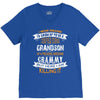 Super Cool Grandson Of A Freaking Awesome Grammy V-Neck Tee
