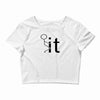 funny sweat Crop Top