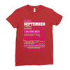 quens are born in september Ladies Fitted T-Shirt