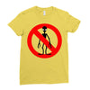 stop alien Ladies Fitted T-Shirt