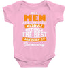 all men are created equal but only the best are born in january Baby Bodysuit