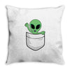 Alien Pocket Throw Pillow