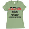 Smartass January Girl Ladies Fitted T-Shirt