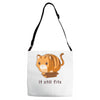 if it fits i sits Adjustable Strap Totes
