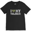 i love my soldier regular camouflage V-Neck Tee