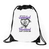 i'm not spoiled my husband just loves me Drawstring Bags