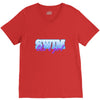 swim like a girl neon V-Neck Tee