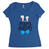 papa bunny Women's Triblend Scoop T-shirt