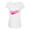 gay pride catcher funny Maternity Scoop Neck T-shirt