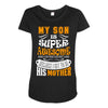 My Son Is Super Awesome His Mother Maternity Scoop Neck T-shirt