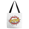 POW! Funny Explosion Cartoon Tote Bags