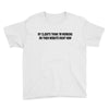 clients think i'm working web site Youth Tee