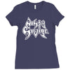 nasty savage 85 thrash metal Ladies Fitted T-Shirt