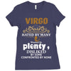 Virgo Hated By Many Wanted By Plenty Disliked By Some Confronted By No Ladies Fitted T-Shirt
