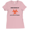 zombie response unit t shirt funny dead brains s 3xl Ladies Fitted T-Shirt