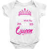 Celebrating With the 4th Birthday Queen Baby Onesie