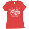 this is what an awesome plasterer looks like Ladies Fitted T-Shirt