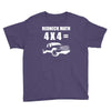 redneck math 4x4 truck Youth Tee