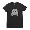 Skull Ghost Ladies Fitted T-Shirt