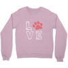 love paw rhinestud Crewneck Sweatshirt