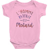 l homme parfait est motard Baby Onesie