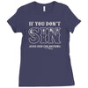 if you don't sin jesus died for nothing Ladies Fitted T-Shirt