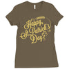 happy st patrick's day Ladies Fitted T-Shirt