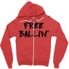 free ballin Zipper Hoodie