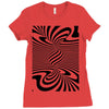 optical illusion Ladies Fitted T-Shirt