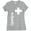 fan, swiss cross, switzerland, new Ladies Fitted T-Shirt