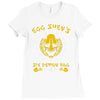 six demon Ladies Fitted T-Shirt