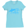 surf board surfer australia save a wave ride a surfer ocean Ladies Fitted T-Shirt