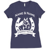 personalised pony horse and rider Ladies Fitted T-Shirt