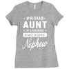 proud aunt of a freaking awesome nephew Ladies Fitted T-Shirt