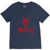 screaming skull V-Neck Tee