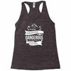 adventure is dagerous Racerback Tank
