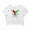redesignsideas for the flag of wakanda Crop Top