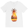 pineapple and beach V-Neck Tee