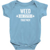 weed be cute together Baby Bodysuit