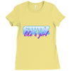 swim like a girl neon Ladies Fitted T-Shirt