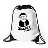 santa's a fake! Drawstring Bags