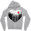 hike and love Zipper Hoodie