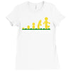 evolution of lego man Ladies Fitted T-Shirt