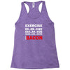 Exercise Or Bacon Racerback Tank