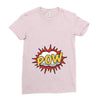 POW! Funny Explosion Cartoon Ladies Fitted T-Shirt