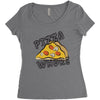 Pizza Bitch Women's Triblend Scoop T-shirt