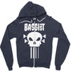 bassist skull Zipper Hoodie