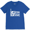 i can survive cancer V-Neck Tee
